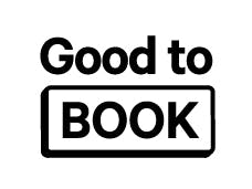 Good to Book logo stacked black